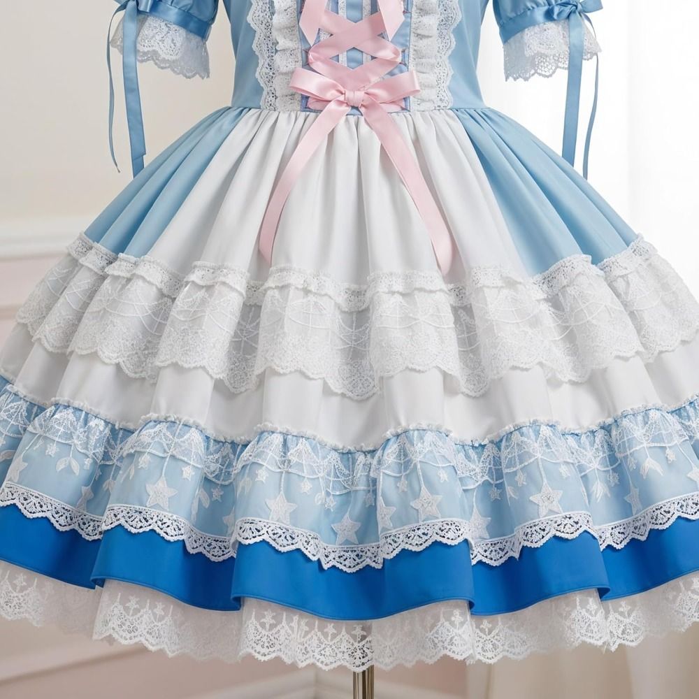 Lace Ribbon Trim - 흑백 레이스 트림 리본 폭 10CM