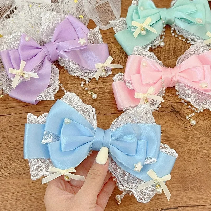 리본 레이스 레이스 진주 체인 큰 리본 진주 핑크 KC - Lace Ribbon Trim 리뷰 및 가격
