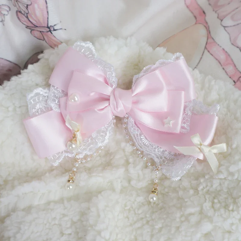 리본 레이스 레이스 진주 체인 큰 리본 진주 핑크 KC - Lace Ribbon Trim 리뷰 및 가격