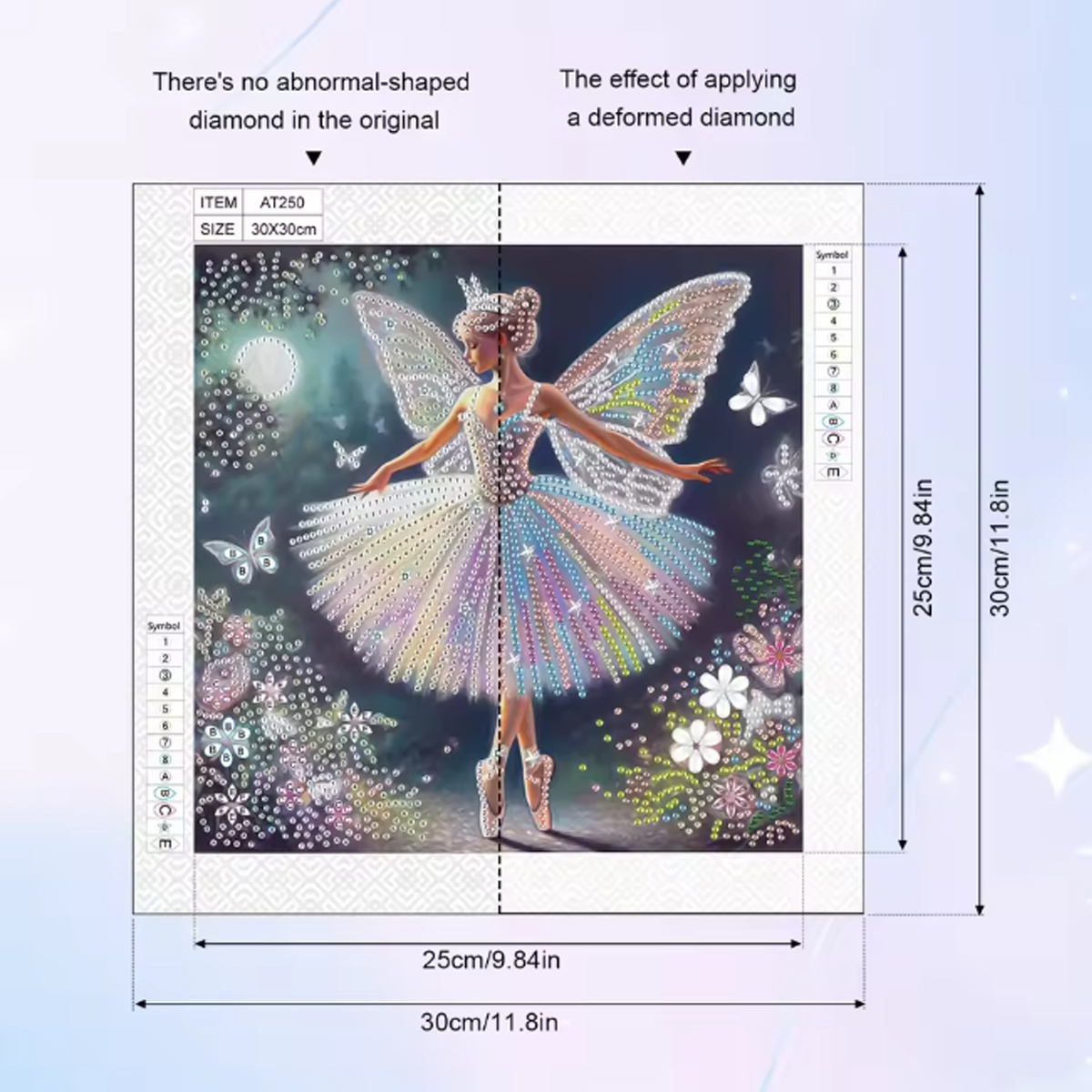 나비 요정 패턴 시리즈 특수 모양 및 크리스탈 다이아몬 - Embroidery Embellishments 리뷰 및 가격