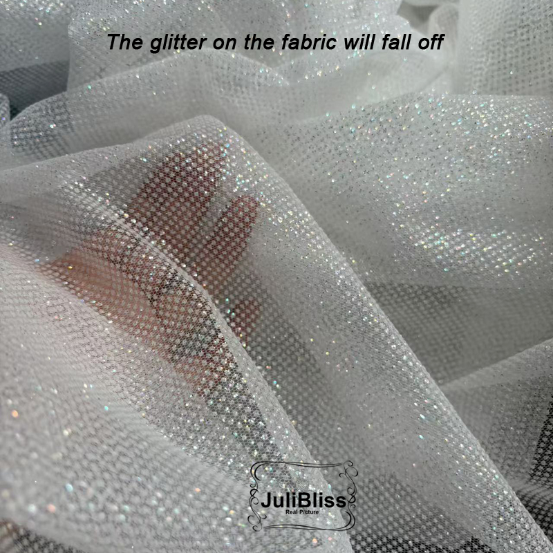 반짝이는 흰색 글리터 튤 원단과 다채로운 반짝이 레이스 - Sequin Fabric Panel 리뷰 및 가격